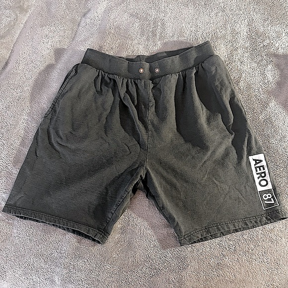 Aeropostale sleepwear sweatshorts size large color navy blue - Picture 1 of 3